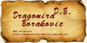 Dragomira Boraković vizit kartica